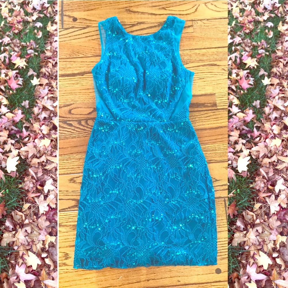 Gorgeous sequined cocktail dress!